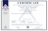 CERTIFICATE - SCD · CEO R.N540164647 Avital Weinberg Director, Quality & Certification Division Page1of1 Our Vision: To Enhance Both Global Competitiveness of our Services, with