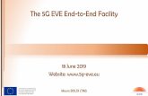 The 5G EVE End-to-End Facility · 5G EVE Overall Objectives •A 5G end to end facility will be created, which will provide the means for experimenting (tools) with: o eMBB, mMTC,