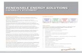 CAPABILITY STATEMENT · 2017-05-17 · farm projects in NSW completing the mechanical and electrical design, ... testing and commissioning ... 1300 267 373 RENEWABLE ENERGY SOLUTIONS