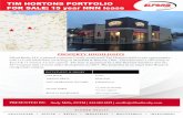 TIM HORTONS PORTFOLIO FOR SALE| 15 year NNN lease · FOR SALE| 15 year NNN lease PRESENTED BY: PROPERTY HIGHLIGHTS Elford Realty, LLC is pleased to present 2 newly constructed Tim