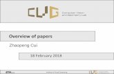 Overview of papers - CVG @ ETHZ · Overview of papers 18 February 2018 Zhaopeng Cui. ... Deep residual learning for image recognition. Institute of Visual Computing Paper 01. Institute