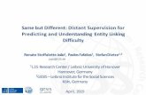Same but Different: Distant Supervision for Predicting and ...users.ics.forth.gr/~fafalios/files/ppts/SAC2019_SameButDifferent... · Entity Linking (EL) or Named Entity Recognition