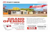 Custom Structures - Tuff Shed - GRAND OPENING...We’re new in the neighborhood. Join us for giveaways, prizes, refreshments and tour at 1:30 pm. Clarskville Chamber of Commerce Ambassadors