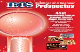 G C A Exhibitor and Sponsor Prospectus · IETS WElComE anD InvITaTIon Dear Partners, On behalf of the International Embryo Transfer Society (IETS) and the Board of Governors, it is