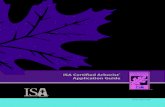 ISA Certified Arborist Application Guide · ISA Certified Arborist® Code of Ethics/Certification Agreement and Release Authorization Application Submission Enrollment Confirmation