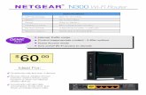  · GENIE App & ReadySHARE Internet Traffic meter Control inappropriate content - 5 filter options App Guest Access mode Turn on/off Wi-Fi access to devices NETGEAR Ideal For: Households