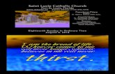 Saint Lucie Catholic Church 8/5/2018 آ  ST. LUCIE CATHOLIC CHURCH AUGUST 5, 2018 PORT ST. LUCIE, FLORIDA