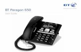 BT Paragon 650 · 2008-04-16 · Section • Directory lets you store up to 200 names and numbers for easy dialling. • Copy the whole directory or individual entries to and from