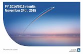 FY 2014/2015 results November 24th, 2015...2013/2014 2014/2015 Increase in sales Zodiac Aerospace - 2014/2015 FY Results Publication - November, 24th 2015 Page 5 (In € million) Sales