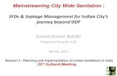 Suresh Kumar Rohilla - Sustainable Sanitation Alliance · Suresh Kumar Rohilla Programe Director, CSE 18 Feb. 2017 Session 3 : Planning and implementation of (urban sanitation) in