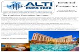 ALTI is formerly ALMA ALTI EXPO is formerly AISE · PDF file Exhibitor 1 Prospectus ALTI is formerly ALMA ALTI-EXPO is formerly AISE “The Evolution Revolution Continues” ALTI-EXPO