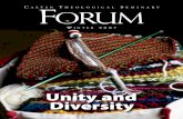 Unity and Diversitylegacy.calvinseminary.edu/wp-content/uploads/forums/07winter.pdf · versation among Christians reveals some important misunderstandings of the Bible’s teaching