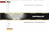 Apollo Valves Conbraco Pipeline Strainers · of Conbraco Industries, Inc. that no warranty of any kind, whether express or implied, shall pass through our initial purchaser to any