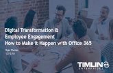 Digital Transformation & Employee Engagement How to Make it …PDF] Ryan Thomas - Timlin... · Digital Transformation & Employee Engagement How to Make it Happen with Office 365 Ryan