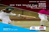 NSW ICC T20 World Cup 2020 Legacy Fund Guidelines...Minister’s Introduction It is with great pleasure that I announce the opening of the NSW ICC T20 World Cup Legacy Fund. The fund