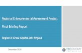Regional Entrepreneurial Assessment Project...and lean startup education to move from idea to high-growth venture in 3 months. Provides each startup with $20K in equity-free financing.