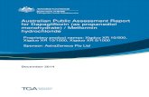 Australian public assessment report for Dapagliflozin (as ... · Metformin HCl is a biguanide antidiabetic agent that is a well characterised compendial drug. Metformin immediate