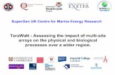 TeraWatt - Assessing the impact of multi-site arrays on the ...TERAWATT ~ WORKSTREAM 1: Role of Marine Scotland Science UKCMER THE BRAHAN PROJECT Providing near real time tidal current
