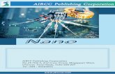airccse.com Nanoaircconline.com/Nano.pdf · Advanced Nanoscience and Technology: An International Journal (ANTJ) Scope & Topics Advanced Nanoscience and Technology: An International