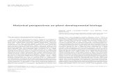 Historical perspectives on plant developmental biologymeicenrd/.../Introduction/... · Historical perspectives on plant developmental biology The pre-plant developmental biology era