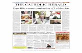 Printed for from The Catholic Herald - 30 January 2009 at ... · Archbishop Lefebvre, a vocal critic of the Second Vatican Council. It operated at first with full episcopal approval.