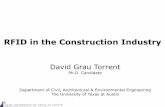 RFID in the Construction Industry - Baylor Universitybusiness.baylor.edu/Pedro_Reyes/RFID Symposium 2007/presentations/David... · Outline Review of RFID in the construction industry