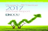 Annual Report - Kingston Community Credit Union · Community Involvement and Charitable Contribution In Memoriam 2017 ... Kingston General Hospital and Providence Care patient care
