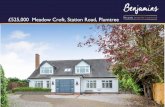 £525,000 Meadow Croft, Station Road, Plumtree · 2020-06-29 · flush, radiator, access to the loft space and contemporary wall lighting. Outside The property is set back from the