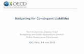 Budgeting for Contingent Liabilities - OECD - Contingent liabilities... · economic developments; market sentiment –Relevant to fiscal vulnerability - Sensitivity testing •Contingent