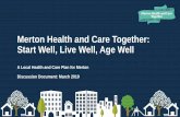 Merton Health and Care Together: Start Well, Live Well ... · Care Plan, in context The Merton Health and Care Plan is one element of work in Merton, and across South West London,