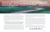 Creating Opportunity and Prosperity Through Strengthening Rural … · 2020-01-03 · Creating Opportunity and Prosperity THE RURAL – URBAN NARRATIVE Metropolitan and rural America