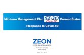 Mid-term Management Plan Current Status Responseto Covid-19v1.kanata-jp.net/content/200324458.pdf · Mid-term Management Plan Current Status Responseto Covid-19 2018年4⽉27⽇ ZEON