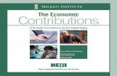 The Economic Contributions · The Economic Contributions of Health Care to New England ii Acknowledgements About MI: The Milken Institute is an independent economic think tank whose