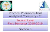 Practical Pharmaceutical Analytical Chemistry - II …Practical Pharmaceutical Analytical Chemistry - II Second Level First Semester 2018-2019 Section 3 Redox Indicators They are highly