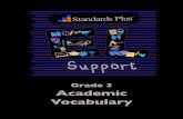 Grade 3 Academic Vocabulary - Standards Plus...May 03, 2016  · vocabulary development. Explicit instruction of words, explicit instruction of word-learning strategies, and indirect