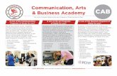 Communication, Arts & Business Academy CAB General Visual Arts PLTW General Performing Arts Communication,
