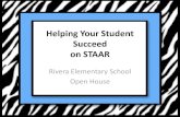 Helping Your Student Succeed on STAAR · Helping Your Student Succeed on STAAR Rivera Elementary School Open House. STAAR ... Show your work!!!! •Check: do the opposite operation