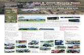 John & Janet Massey Trust - Joplin Regional Stockyards · 2020-06-11 · John & Janet Massey Trust 13695 Hwy K • Aurora, MO 65605 ABSOLUTE ESTATE AUCTION Saturday, July 11, 2020