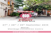27 / 28 September 2019pondylitfest.com/PondyLitFest2019.pdf · Advertising Guru SWAPAN DASGUPTA Member of Parliament, author of Awakening Bharat Mata SWATI GOEL SHARMA Journalist