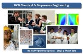 UCD Chemical & Bioprocess Engineering · Scale-Up & Tech Trans CHEN40460 Bioseparations CHEN40470 Cell & Tissue Eng CHEN40510 Adv. Charact. Techniq. 2 Note: update to Minor modules