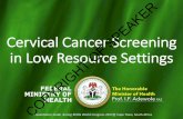 Cervical Cancer Screening in Low Resource Settings€¦ · cervical cancer screening • Cervical cancer mortality trends indicate organized screening programmes are more effective