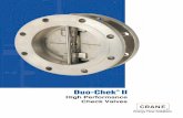 High Performance Check Valves - AIV, Inc. · Duo-Chek® II Valves Duo-Chek II high performance non-slam check valves are the original Mission wafer check valves introduced to the