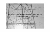 Regulatory Reform in the Electricity Sector: The Experience of the APEC … · • Electricity generation capacity to meet increasing demand is projected to be around 1252 GW over