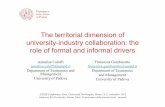 The territorial dimension of university-industry collaboration: the … · 2015-03-04 · The territorial dimension of university-industry collaboration: the role of formal and informal