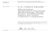GAO-06-231 U.S.-China Trade: Eliminating Nonmarket Economy ... · Page i GAO-06-231 U.S.-China Trade Contents Letter 1 Results in Brief 3 Background 5 Commerce Employs a Special Methodology