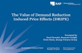 Value of Demand Reduction Induced Price Effects (DRIPE) · 3/18/2015  · The Regulatory Assistance Project 50 State Street, Suite 3 Montpelier, VT 05602 Phone: 802-223-8199 The Value