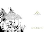 SPA MENU - elounda mare€¦ · SLIMMING ALGAE TREATMENT, 90 MINUTES This slimming treatment stimulates the elimination of toxins and excess water, and targets excess adipose tissue.