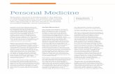Personal Medicine€¦ · insights into personalised medicine begins and ends with patient-derived data. With thousands of cancer genomes characterised, researchers can identify potential