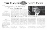 The Penultimate Issue Senator Mark Warner Visits Campus Tiger Newspaper/TheTiger.-12.18.pdf · The Hampden-Sydney Tiger is a student newspaper serving the community of Hampden-Sydney