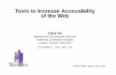 Tools to Increase Accessibility of the Webweb4.uwindsor.ca/units/oucc2004/forms.nsf... · OUCC 2004 - Web Accessibility 11 Free Tools - Some of WAI Quick Tips • Images & animations: